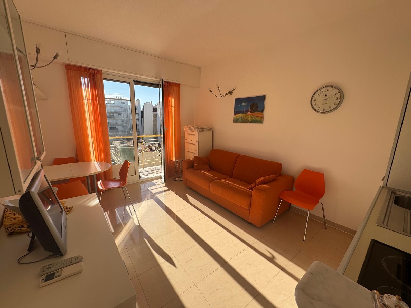 Séjour ouvrant sur le balcon plein sud